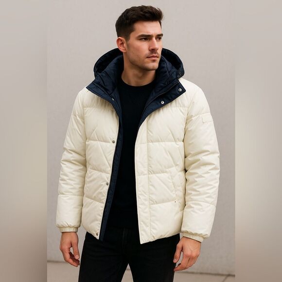 Tommy Hilfiger Reversible Puffer Jacket unisex size S ( oversized) - Picture 1 of 11